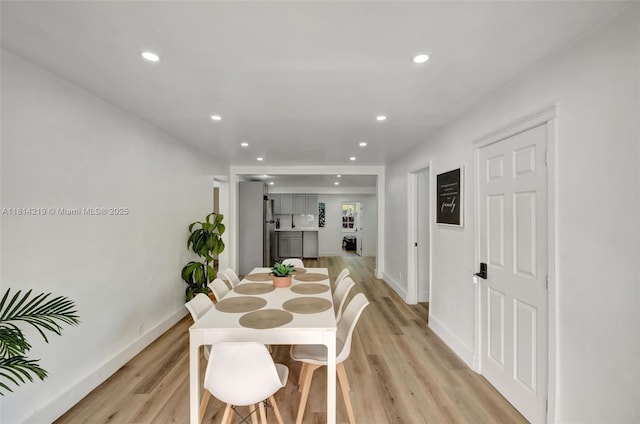 920 SW 8th Ct, Miami, FL 33130 - dining space featuring recessed lighting and light wood-type flooring