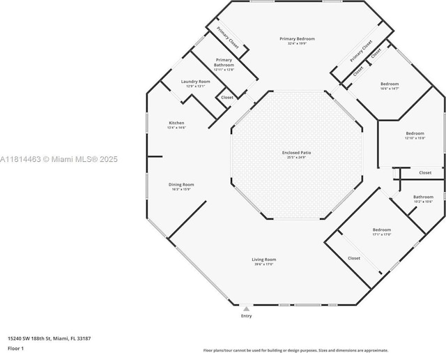 15240 SW 188th St, Miami, FL 33187 - view of property floor plan