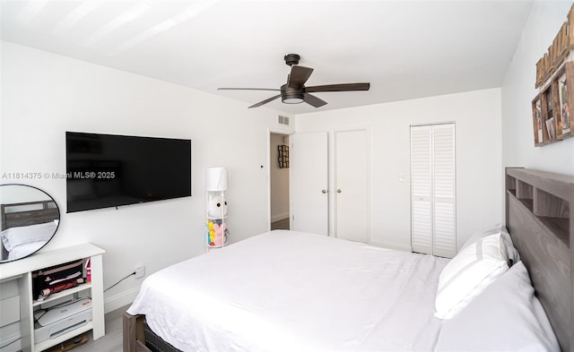 5300 Washington St Unit T227, Hollywood, FL 33021 - bedroom with ceiling fan and baseboards