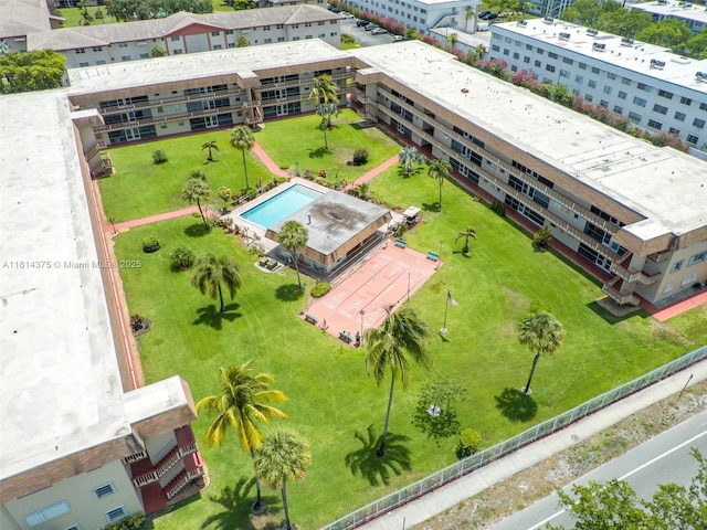 5300 Washington St Unit T227, Hollywood, FL 33021 - bird's eye view of a pool and apartment complex
