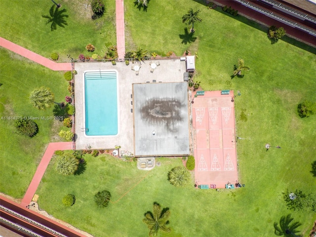 5300 Washington St Unit T227, Hollywood, FL 33021 - drone / aerial view of a pool area
