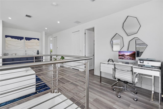 4381 SW 178th Ave, Miramar, FL 33029 - office with wood finished floors, recessed lighting, and baseboards
