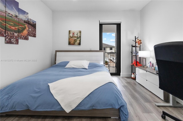 4381 SW 178th Ave, Miramar, FL 33029 - bedroom with light wood finished floors and access to outside