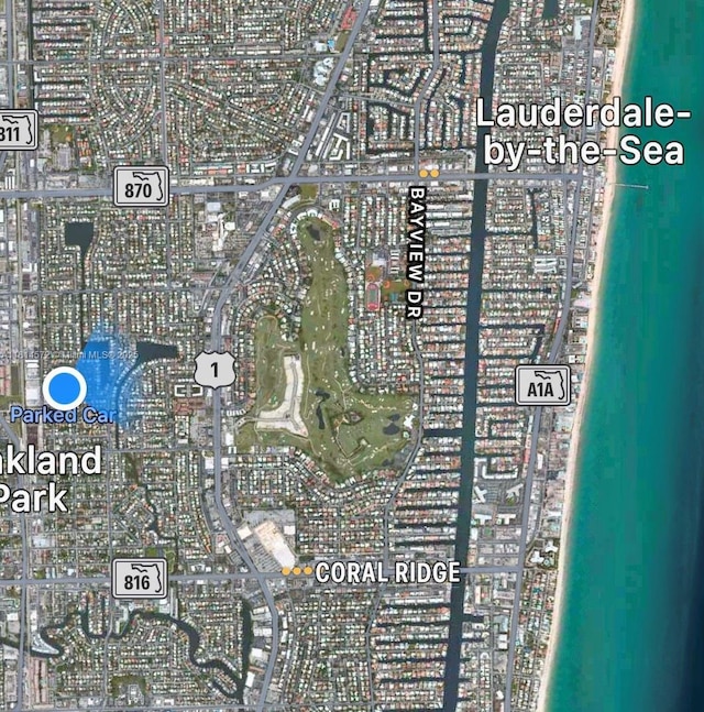 1370 NE 40th Dr, Oakland Park, FL 33334 - map of property location