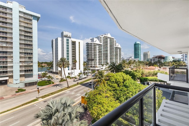 5845 Collins Ave Unit 501, Miami Beach, FL 33140 - balcony featuring a city view