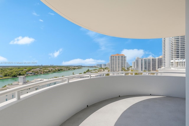 6301 Collins Ave Unit 1405, Miami Beach, FL 33141 - balcony featuring a water view and a view of city