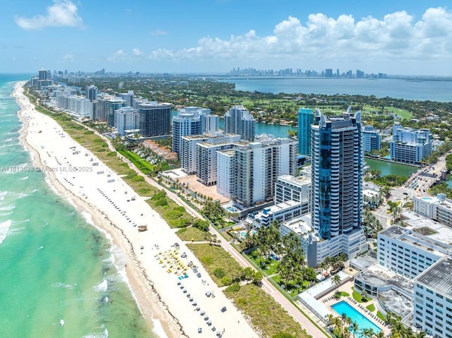 6301 Collins Ave Unit 1405, Miami Beach, FL 33141 - drone / aerial view of skyline and expansive coastline