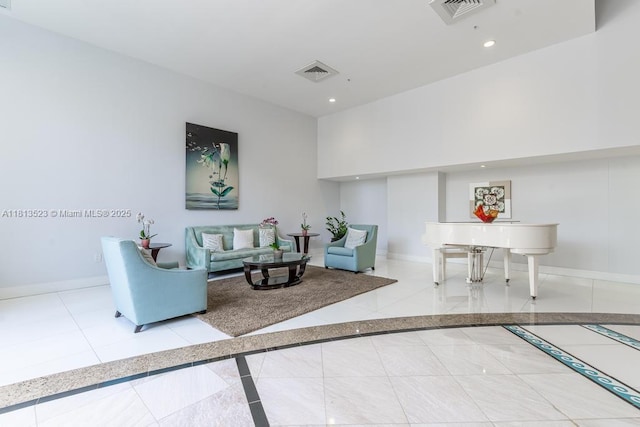 6301 Collins Ave Unit 1405, Miami Beach, FL 33141 - living area with inlaid floor details and recessed lighting