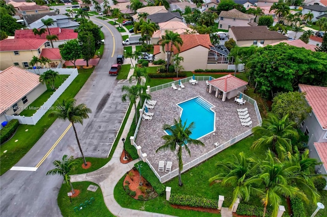 495 SW 183rd Way, Pembroke Pines, FL 33029 - aerial view of residential area featuring a pool
