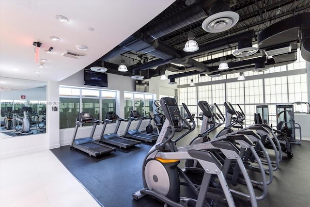 1250 S Miami Ave Unit 2208, Miami, FL 33130 - workout area featuring baseboards