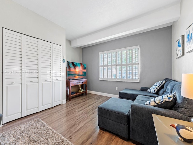 9200 SW 178th Ter, Palmetto Bay, FL 33157 - living room with wood finished floors and baseboards
