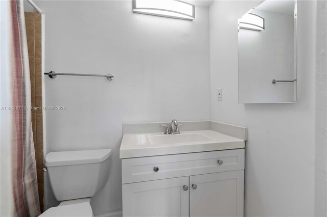 1105 NE 119th St, Biscayne Park, FL 33161 - bathroom featuring vanity, tile patterned floors, and a shower with curtain