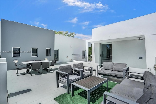 2612 Key Largo Ln, Fort Lauderdale, FL 33312 - view of patio / terrace featuring outdoor lounge area and outdoor dining area