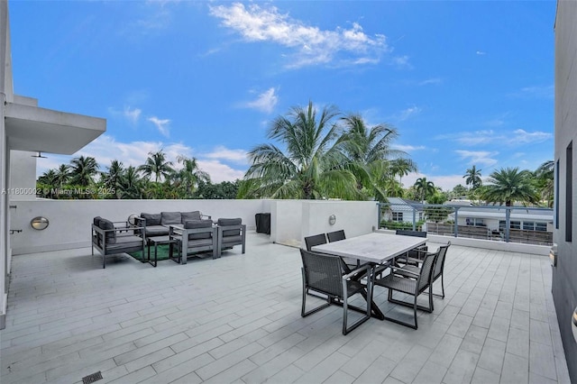 2612 Key Largo Ln, Fort Lauderdale, FL 33312 - view of patio / terrace with outdoor lounge area and outdoor dining space