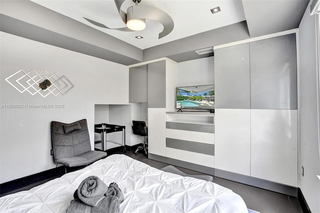 2612 Key Largo Ln, Fort Lauderdale, FL 33312 - bedroom with baseboards and a ceiling fan