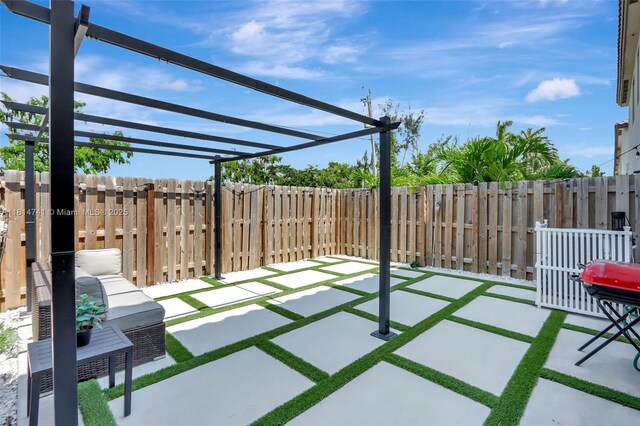 24686 SW 119th Pl, Homestead, FL 33032 - view of patio with a pergola
