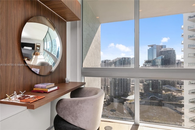 90 SW 3rd St Ph-14, Miami, FL 33130 - office area with a view of city