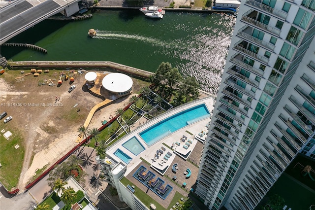 90 SW 3rd St Ph-14, Miami, FL 33130 - drone / aerial view of a large body of water