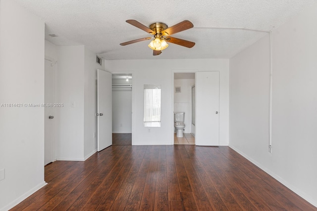 17051 NE 35th Ave Unit 109, North Miami Beach, FL 33160 - unfurnished room featuring wood-type flooring, ceiling fan, baseboards, and a textured ceiling