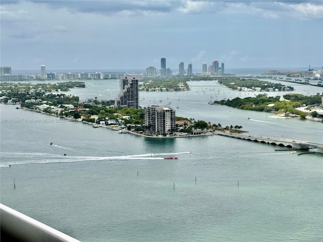 1800 N Bayshore Dr Unit 3512, Miami, FL 33132 - water view with skyline