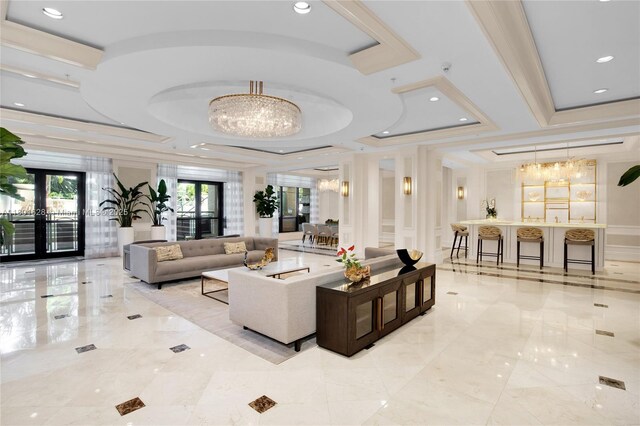 3400 SW 27th Ave Unit 1904, Coconut Grove, FL 33133 - lobby featuring ornamental molding