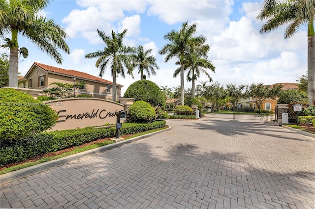 12441 Emerald Creek Mnr, Plantation, FL 33325 - community sign featuring a gate