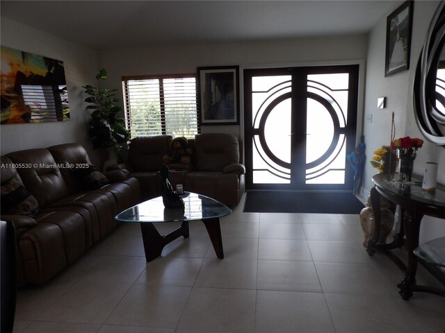 12210 SW 216th St, Miami, FL 33170 - tiled living area with french doors