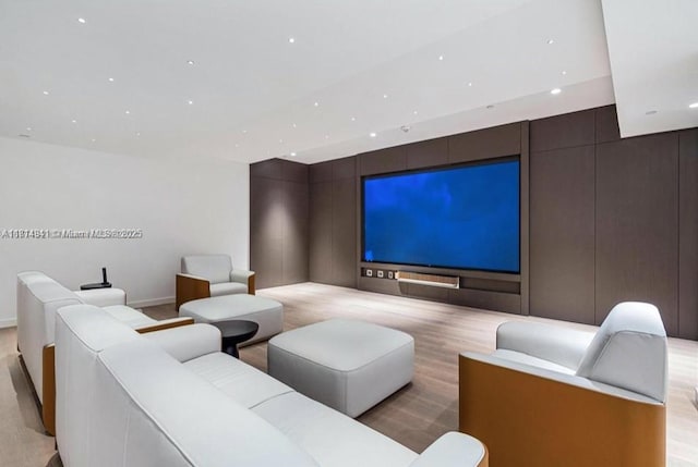 300 Biscayne Blvd Way Unit 4007, Miami, FL 33130 - cinema featuring wood finished floors, recessed lighting, and baseboards