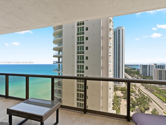 16275 Collins Ave Unit 2103, Sunny Isles Beach, FL 33160 - balcony with a water view and a city view