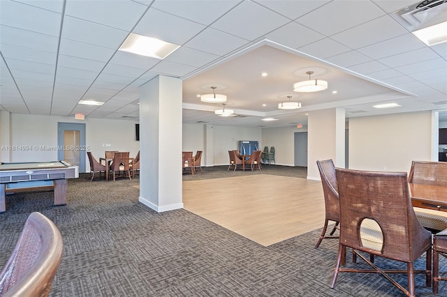 3015 N Ocean Blvd Unit 7D, Fort Lauderdale, FL 33308 - carpeted dining space featuring baseboards