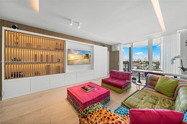1500 Ocean Dr Unit 910, Miami Beach, FL 33139 - living area with a wall of windows and wood finished floors