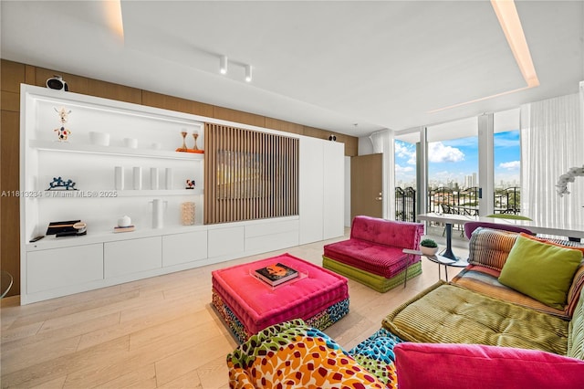 1500 Ocean Dr Unit 910, Miami Beach, FL 33139 - living room with floor to ceiling windows and wood finished floors