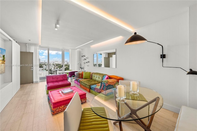 1500 Ocean Dr Unit 910, Miami Beach, FL 33139 - living room with light wood finished floors and expansive windows