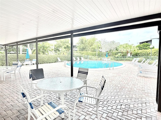 1470 Sheridan St Unit 18C, Hollywood, FL 33020 - community pool with a patio area