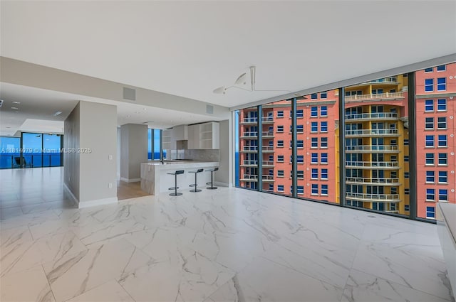 2200 N Ocean Blvd Unit S1801, Fort Lauderdale, FL 33305 - spare room with baseboards and marble finish floors