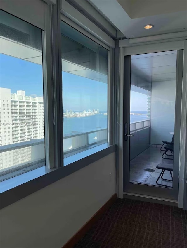 1395 Brickell Ave Unit 2814, Miami, FL 33131 - hallway with dark carpet