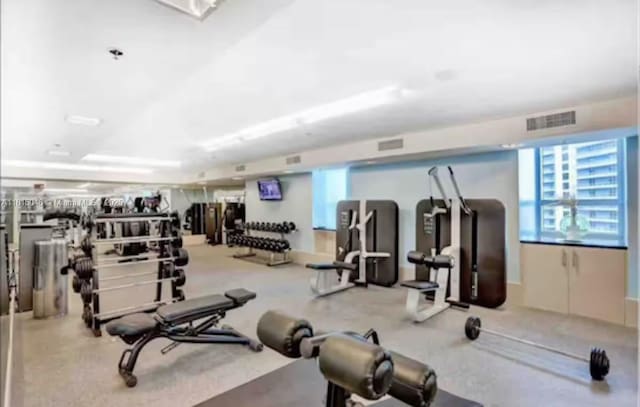 1395 Brickell Ave Unit 2814, Miami, FL 33131 - workout area with plenty of natural light