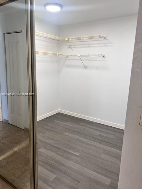 958 Mockingbird Ln Unit 511, Plantation, FL 33324 - walk in closet with dark wood-style floors