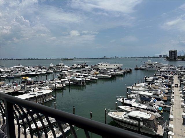 555 NE 15th St Unit 515, Miami, FL 33132 - water view featuring numerous boat docks