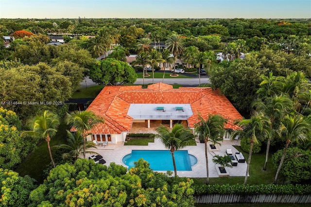7505 SW 129th St, Pinecrest, FL 33156 - view of subject property featuring a pool
