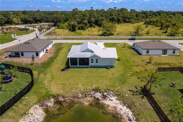 910 Gen George Patton Ave, La Belle, FL 33935 - aerial view of property and surrounding area with a large body of water