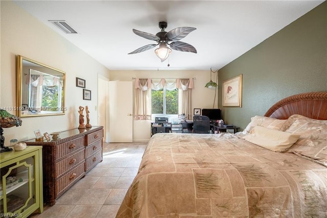 4559 Springview Cir, La Belle, FL 33935 - bedroom featuring light tile patterned flooring and ceiling fan