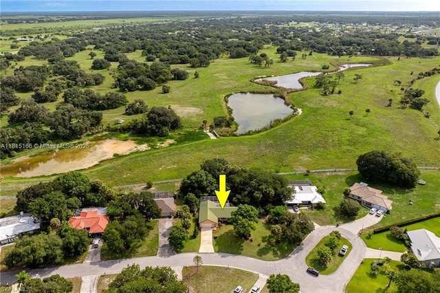 4559 Springview Cir, La Belle, FL 33935 - aerial overview of property's location featuring a nearby body of water