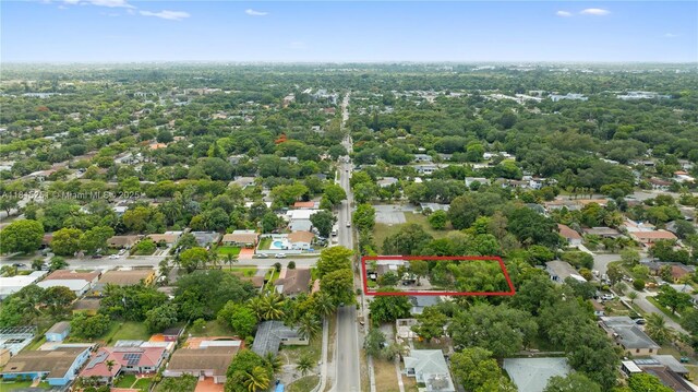 1051 NE 149th St, Miami, FL 33161 - aerial view of residential area featuring property boundaries highlighted
