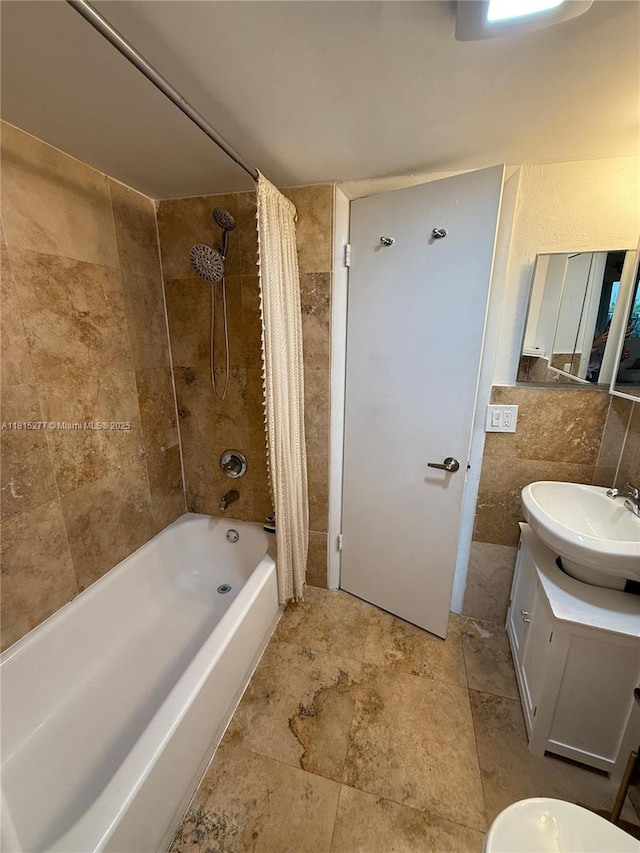 5701 Biscayne Blvd Unit 701, Miami, FL 33137 - full bathroom featuring shower / tub combo and vanity