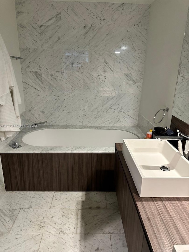 1000 Brickell Plz Unit 2705, Miami, FL 33131 - full bath with vanity and a tub