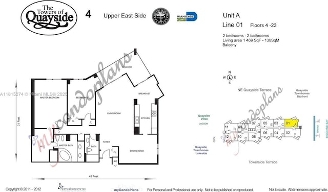 4000 Towerside Ter Unit 2201, Miami, FL 33138 - property floor plan