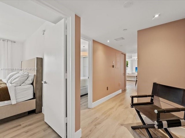 1532 Drexel Ave Unit 204, Miami Beach, FL 33139 - hall featuring light wood-type flooring and baseboards
