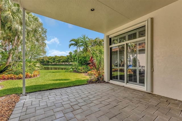 2539 Bay Pointe Dr, Weston, FL 33327 - view of patio / terrace with a water view