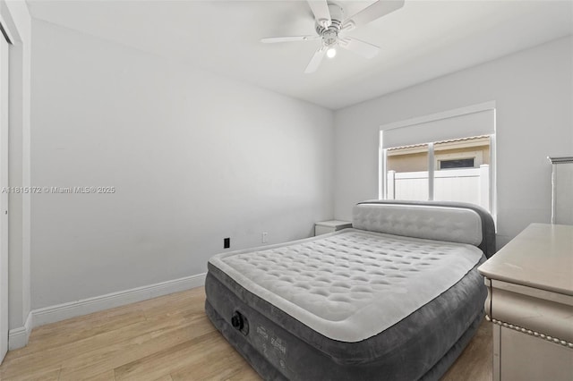 14420 NW 16th St, Pembroke Pines, FL 33028 - bedroom with light wood-type flooring and a ceiling fan